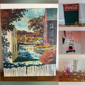 MaxSold Auction: This online auction features snowblower, garden tools, planters, celadon lamps, barware, patio furniture, decanter sets, milk glass, collector plates, Dominican Republic pottery, small kitchen appliances, fabric, vintage marbles, decorative plates, S&P shakers, and more!