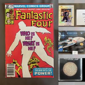 MaxSold Auction: This online auction features sports trading cards, sports collectibles, comics, carded Hot Wheels, coin, Yu-Gi-Oh cards, Star Trek collectibles, and more!