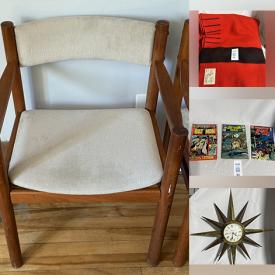 MaxSold Auction: This online auction features Fenton glass, jadeite, vintage Pyrex, art glass, vintage snuff bottle, Carnival glass, MCM starburst wall art, Edward Drahanchuk pottery, model kits, sports collectible, games, toys, comics, graphic novels, and more!