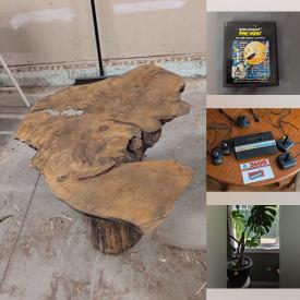 MaxSold Auction: This online auction features live plants, plant stands, planters, vintage Atari video game consoles & games, wristwatches, quilts, costume jewelry, lighters, Wade figurines, puzzle, pet products, beauty appliances, Pokemon cards, DVDs, video games, RC vehicle, live edge table, and more!