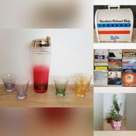 MaxSold Auction: This online auction features barware, art glass, Mexican pottery, vintage toys, wooden train cars, scooters, bike, fitness gear, infant gear, toddler toys, games, small kitchen appliances, vinyl records, children’s shoes, women’s clothing & shoes, costume jewelry, watches, perfume bottles, beauty appliances, metal wall art, live plants, stereo components, grow lights, printer, beer tap handles, snow tires, garden art, and more!