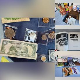 MaxSold Auction: This online auction features games, Star Wars collectibles, toys, vintage bike accessories, Pueblo pottery, camping & fishing gear, Fenton glass, hand tools, sports trading cards, aquarium accessories, coins, banknotes, vinyl records, and more!