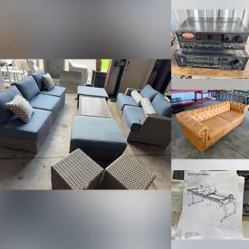 MaxSold Auction: This online auction features area rug, computer desk, pressure washers, ladders, garden tools, office chairs, leather sofas, pet products, counter stools, telescope, planters, power & hand tools, sewing machines, skis, fire pit, small kitchen appliances, stereo components, refrigerator/freezer, microscope, violin, quilting frame, patio furniture, and more!