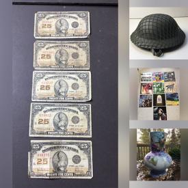 MaxSold Auction: This online auction features art glass, porcelain half-doll figurines, Royal Doulton figurines, teacup/saucer sets, decorative plates, antique drafting tools, coins, banknotes, stamps, First Day Issues,  vinyl records, The Royal collectibles, Royal Worcester figurines, Hummels, Hoselton figurine, Carltonware, nesting dolls, collector plates, vintage dolls, stein, Moorcroft, Belleek, vintage books, antique stereoscope & slides, Depression glass, NatGo magazines, and more!