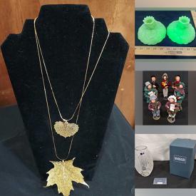 MaxSold Auction: This online auction features Waterford vase, teacup/saucer sets, Depression glass, milk glass, Uranium glass, art pottery, Fenton glass, art glass, sealed McDonald’s toys, sports collectibles, vinyl records, children’s books, vintage Christmas carolers, craft supplies, dollhouse kit, Christmas village houses, hand tools, women’s clothing, yarn, costume jewelry, watches, stamps, and more!n