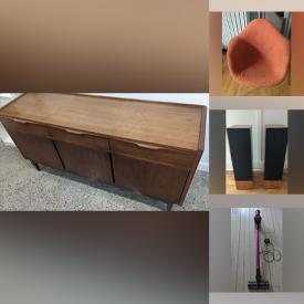 MaxSold Auction: This online auction features IKEA furniture, hiking equipment, Sharp TV, men’s footwear, Instant Pot, B&W speakers, Samsung Airdresser, storage, beanbag chair, Breville juicer, kid’s boots, Dyson vacuum, and much, much, more!!!
