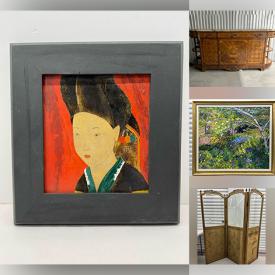 MaxSold Auction: This online auction features antique porcelain plaques, teacup/saucer sets, figural candelabras, antique ewer, vintage cloisonne, antique room divider, antique cranberry glass, Capodimonte figurines, antique sideboard, vintage construction toys, golf clubs, Royal Doulton figurine, antique cabinet plates, antique cruet set, and more!