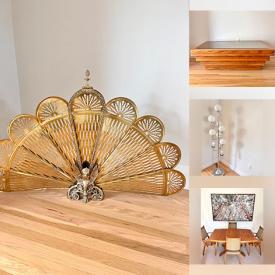 MaxSold Auction: This online auction features teacup/saucer sets, MCM side table, vintage tulip lamp, stained glass table lamps, space age floor & table lamps, trinket boxes, vintage brass chandelier, small kitchen appliances, thimbles, oil lamp, Hull pottery, new women’s clothing, sports collectibles, nesting dolls, antique sewing machine, Yamaha keyboard, wooden train, antique book, and more!