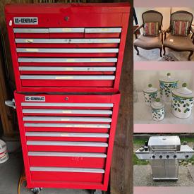 MaxSold Auction: This online auction features framed prints, books, men\'s clothing, linens, Oneida silverplated serveware, china, crystal, storage, office supplies, recliner, stemware, Makita grinder, Nexgrill, ProForm treadmill, and much, much, more!!!!!