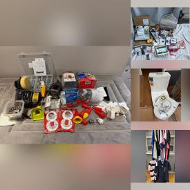 MaxSold Auction: This online auction features instant shelter, NIB door sweeps, heavy-duty shelving, NIB smart switches, Cricut, small kitchen appliances, hand tools, hardware, bikes, pendant lights, pet products, men’s & women’s clothing, planters, PC computer, printer, new toilets, and more!