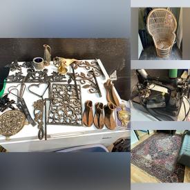 MaxSold Auction: This auction features Storage Cupboards, Wool Rugs, Barstools, Exercise Equipment, Telescope, Small Kitchen Appliances, Darden Decor, Toys, Golf Clubs, Lighting, Vintage Hardware, Planters, Folding E-Bike, Tupperware, Snowshoes, Vacuum, Curtains, Timbers, Skis, Yard Tools, Pottery, Camp Stove, Peacock Chair and much much more!