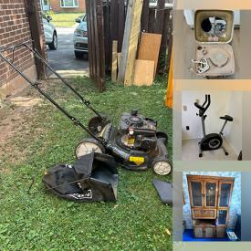 MaxSold Auction: This online auction features lawnmower, garden tools, humidifier, ceiling light, power tools, garden tools, desks, porcelain dolls, bikes, children’s books, ukulele, electronic keyboard, pet products, decanters, Blue Mountain pottery, teacup/saucer sets, exercise equipment, art glass, costume jewelry, watches, children’s costumes, and more!