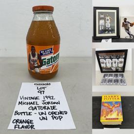 MaxSold Auction: This online auction features watches, costume jewelry, die-cast vehicles, sports collectibles, animal figurines, sports trading cards, vinyl records, Charlie Surendorf watercolor, celebrity photos, comics, coins, vintage radios, binoculars, ukulele, fishing gear, desk & chair, Ty collection, home electronics, video game consoles & games, TV, wire shelving, and more!