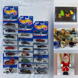 MaxSold Auction: This online auction features planter pots, carded Hot Wheels, original Barbie, art pottery, gold jewelry, Insta Crates, storage totes, Mexican pottery, perfume bottle, kids\' books, men’s clothing, and more!