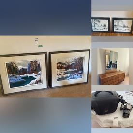 MaxSold Auction: This online auction features cameras, teacup/saucer sets, small kitchen appliances, Graeme Feather prints, outerwear, men’s & women’s clothing, costume jewelry, printer, desk & chair, BBQ grill, patio furniture, and more!