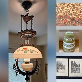 MaxSold Auction: This online auction features area rugs, chandelier, video game console & games, Precious Moments collection, antique biscuit tins, exercise equipment, garden tools, camera, vintage Pyrex, sewing machine, art glass, uranium glass, planters, vinyl records, buttons, printer, small kitchen appliances, utility shelving, patio furniture, McCoy pottery, Lladro figurine, and more!