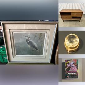 MaxSold Auction: This online auction features Pokemon cards, Yu-Gi-Oh cards, vintage toys, stereo components, camera lenses, hand tools, camping gear, garden tools, DVDs, coins, banknotes, sterling, gold & costume jewelry, vinyl records, watches, stamps, bike, telescope, art supplies, hardware, sewing supplies, air purifier, TV, area rug, and much, much, more!!!