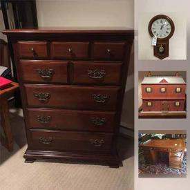 MaxSold Auction: This online auction features Trampoline, Original K Percival Watercolour, Sanyo China Set, Kroehler Upright Dresser, CocaCola Barbies, Sanjo pendant with lapis lazuli, Madeleine's house, Dog Coats, and much more!