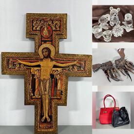 MaxSold Auction: This online auction features art glass, vintage cloisonne vase, Belleek, collectible teapots, Royal Doulton figurine, art pottery, stone carvings, Swarovski figurines, perfume bottles, Lladro figurine, teacup/saucer sets, snuff bottle, silver & costume jewelry, jade bangles, and more!