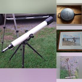 MaxSold Auction: This online auction features brass collectibles, perfume bottle, games, Pokémon cards, comics, art glass, vintage tools, teacup/saucer sets, decorative plates, toys, collector plate, window AC unit, Pez dispensers, craft supplies Star Wars collectibles, vinyl records, sports trading cards, vintage books, video games, DVDs, power tools, stained glass lamp, quilt, garden art, air compressor, hair appliances, Disney VHS, and more!