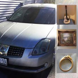 MaxSold Auction: This online auction features a 2004 Nissan Maxima and tons of COLLECTIBLES such as Princess Diana Queen of our Heart plate collection, Twilight Edward doll, Team Canada pin collection, a 10K gold ladies ring, vintage wind up toy, a Stainer violin and much more!