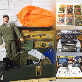 MaxSold Auction: This online auction features Boyds’ Bear collection, sports trading cards, kids’ books, stamps, costume jewelry, comics, Pokémon cards, vintage buttons, antique typewriter, craft stamps, table hockey game, sports collectibles, yarn, baby clothes, Pez dispensers, vintage magazines, and more!