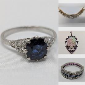 MaxSold Auction: This auction features Birks Gold Necklace, Platinum Ring, 18kt Pocket Watch, Eternity Ring, Opal Pendent, Amethyst Charm, Pearl Rings, Sapphire Jewelry , Coral Brooch, Cufflinks, Locket Ring  and much much more!