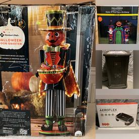 MaxSold Auction: This auction features Halloween Costumes, Halloween Decor, Grandfather Clock, Air Compressor, Sink, Drapes, Glassware, Pressure Cooker, Tripods, Toys, Holiday Decor, Barbies, Jewelry, Children\'s Books, Lamps, Baskets, Sports Jerseys, Binoculars, Inflatable Yard Decor, Gas BBQ, LED Lights, Albums, Humidifier and much much more!