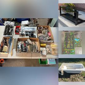 MaxSold Auction: This online auction features power & hand tools, bistro set, games, sports equipment, fitness gear, bikes, decoys, pellet smoker, rolling tool chest, reptile tank, drone, NIB PartyLite products, small kitchen appliances, bathroom sinks, washer, bath tubs, ski boots, pet products, toys, mini fridge, and more!n
