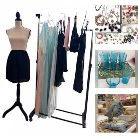 MaxSold Auction: This online auction features art glass, decorative teapot, Mathew Adams pottery, Denmark decorative plates, Depression glass, costume jewelry, Royal Doulton figurine, watches, Mario Osmond doll, games, craft kits, vintage women’s clothing, upholstery fabric, sewing machine, power tools, and more!