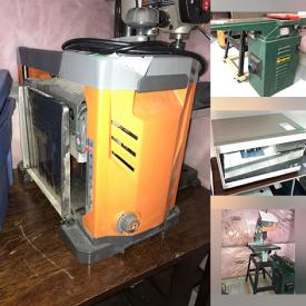 MaxSold Auction: This online auction features lawnmower, garden tools, teak outdoor furniture, chainsaw, sewing machine, metal shelving, power & hand tools, snow thrower, BBQ grill, kitchen trolley small kitchen appliances, pet products, TVs, watch, humidifier, wine cooler, fitness gear, cubby shelf unit, plumbing supplies, rolling tool chest, hardware, camping gear, video game console & games, upright freezer, guitars & amp, monitors, art supplies, ukulele, electronic keyboards, futon, music studio equipment, men’s & women’s clothing, virtual reality goggles, CDs, and more!