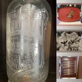 MaxSold Auction: This Charity/Fundraising Online Auction features handmade pieces, vintage Le Creuset, cranberry glass, Star Trek collectibles, sports apparel, outerwear, garden art, John Roberts wall art, Walter Campbell artwork, vintage postcards, art pottery, art glass, Roseville pottery,  antique bottle, teacup/saucer sets, camera & accessories, and more!