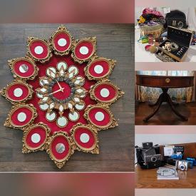 MaxSold Auction: This online auction features vintage cameras, comics, video game console & games, toys, vintage dolls, vintage Bossons, art pottery, Royal Doulton figurine, costume jewelry, art supplies, Lustreware, new beauty products, vintage stained glass light, cookie jar, collector spoons, teacup/saucer sets, and more!