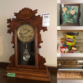 MaxSold Auction: This auction features Lamps, Rocking Chair, Mirrors, Dolls, Grandfather Clocks, Piano, Camping Gear, Bedroom Suite, Garden Decor, Depression Glass,  Toby Jugs, Cuckoo Clock, Barware, Dinnerware, Curio Cabinet, Clothing, Shoes, Seating, LPs, Sled, Piano Rolls, Binoculars, Figurines, Cameras, Stereo Equipment, Games, Commodore 64, Flatware,  Watches,  Hand Tools, Speakers, CDs, Framed Art and much much more!
