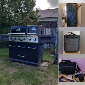 MaxSold Auction: This online auction features futon, reptile terrarium, BBQ grill, patio furniture, garden tools, floor jack, power & hand tools, sewing machine, yarn, grow tent & lights, guitar, amp, costume jewelry, soapstone sculpture, women’s clothing, cameras, teacup/saucer sets, canning jars, and more!