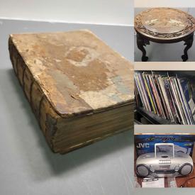 MaxSold Auction: This online auction features fashion magazines, vinyl records, comics, wall mask, home electronics, air compressor, vintage books, telescope, designer handbags, air purifier, DVDs, Laserdiscs, and more!n