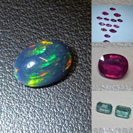 MaxSold Auction: This online auction features loose gemstones such as rubies, sapphires, opals, tanzanites, emeralds, tourmaline, opals, topaz, garnets, and much more!