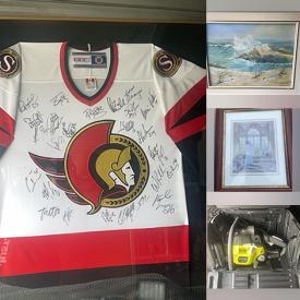 MaxSold Auction: This online auction features steins, art glass, cloisonne, Ben Babelowsky artwork, Edna Hibel prints, power & hand tools, chainsaw, air compressor, sports collectibles, ladder, snowshoes, small kitchen appliances, vintage video games, NIB pet steps, Toby jug, Elvis collectibles, vinyl records, wall masks, and more!