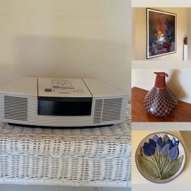 MaxSold Auction: This online auction features wood carvings, rocks & minerals, trinket boxes, vintage marbles, art pottery, vintage sewing machine, bar stools, women’s clothing, vintage baskets, art glass, small kitchen appliances, antique books, decorative plate, garden art, and more!