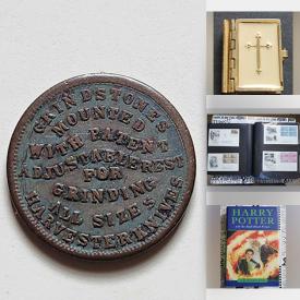 MaxSold Auction: This online auction features coins, stamps, commemorative coins, costume jewelry, First Day covers, and more!