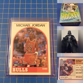 MaxSold Auction: This online auction features sports trading cards, pop culture action figures, vintage magazines, vinyl records, video game console & games, die-cast models, comics, Star Wars collectibles, vintage magazines, Pokemon cards, non-sports trading cards, crystals, sports collectibles, DVDs, antique books, and more!