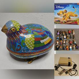 MaxSold Auction: This online auction features silver jewelry, comics, CDs, sports trading cards, vintage novelty t-shirts, commemorative covers, NIP action figures, Star Trek & Star Wars collectibles, cameras, Hallmark ornaments, uranium glass, printer, women’s clothing, Roseville pottery, NIB Lego kits, sports collectibles, video games, Hummel figurine, Dept 56 buildings, and much, much, more!!!