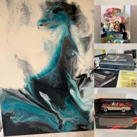 MaxSold Auction: This online auction features DVDs, perfume bottles, small kitchen appliances, costume jewelry, beauty appliances, stereo system, desk organizers, lamp shades, collector plates, vinyl records, floor vase, electric shovel, area rugs, planters, solar lights, outerwear, and more!