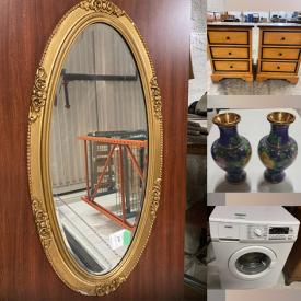 MaxSold Auction: This online auction features desks, glass-topped tables, antique hall stand, vintage dining table & chairs, office chairs, cedar chest, slipper chair, modular office pods, power & hand tools, tires, power washer, patio furniture, barrel chairs, leather furniture, floor & table lamps, stained glass lamp, vinyl records, CDs, DVDs, antique vases, Willow Tree figures, Royal Doulton figurine, teacup/saucer sets, wood carvings, framed vintage maps, washer, TV, golf clubs, perfume bottles, crocks, brass collectibles, vintage ashtrays, doors, garden art, art pottery, and much, much, more!!!