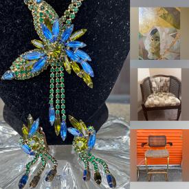 MaxSold Auction: This online auction features costume jewelry, games, collector plates, karaoke system, vinyl records, craft kits, planters, men’s clothing & shoes, fitness gear, upholstery fabric, barrel club chair,  patio furniture, small kitchen appliances, power tools, and more!