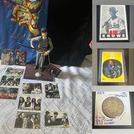 MaxSold Auction: This online auction features gold & costume jewelry, comics, sports trading cards, Legos, The Beatles collectibles, vintage Pryex, trinket boxes, golf clubs, vintage vanity pieces, coins, yarn, Harry Potter collectibles, nesting dolls, non-sports trading cards, wood decoys, vintage postcards, children’s books, vinyl records, pet products, and more!