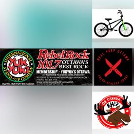 MaxSold Auction: This Rebel Rock 101.7 & Mix 98.5 Fall Online Auction features brewery packages, entertainment tickets, restaurant certificates, home improvement services, real estate services, counseling sessions, skin treatments, vacation packages, tour packages, boxing sessions, cruise package, dance sessions, sports tickets, liquidation items, dog training & grooming, bootcamp, meal plan packages, museum tickets, health services, party experiences, vehicle services, shopping experience, fencing lessons, mountain bikes, and much, much, more!!!