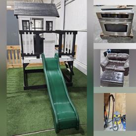 MaxSold Auction: This online auction features kids’ playhouse, food packaging, computer accessories, fabric stacking chairs, storage units, office chairs, cleaning supplies, dehumidifer, baskets, office supplies, ladder, window AC unit, security camera, wall oven, ceiling fan, and more!
