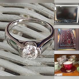 MaxSold Auction: This auction features TVs, Bose Music Players, Candleholders, Shoes, Carved Screen, Seating, Pillows, Storage, Clocks, Carpets, Wall Art, Lamps, Drinkware, Vases, Occasional Tables, Art Supplies, Books, Upholstered Seating, CDs, Planters,  Dinnerware, Small Kitchen Appliances, Jewelry, Flatware, Cast Iron Pans and much much more!