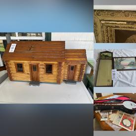 MaxSold Auction: This online auction features cookie jar, small kitchen appliances, stove, cat collectibles, office supplies, tables & chairs, washer, dryer, garden art, NIB solar lights, Carnival glass, hand tools, vintage tins, home health aids, karaoke machine, child’s tea set, games, organet, craft supplies, yarn, vinyl records, dulcimer, guitars, banjo, violins, digital keyboards, teacup/saucer sets, oil lamps, decorative plates, day bed, costume jewelry, watches, lawn mower, and much, much, more!!!